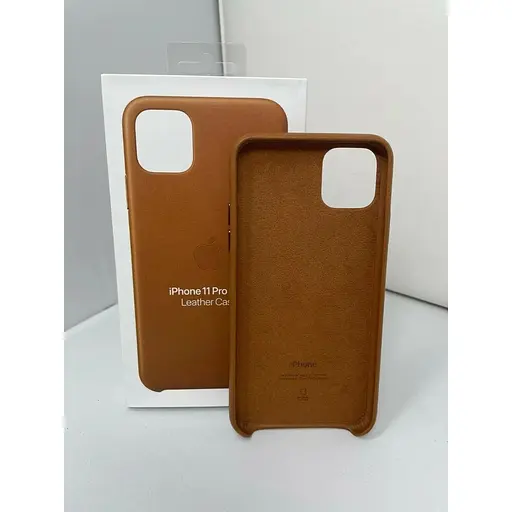 Оригинальный кожаный чехол Apple Leather Case для iPhone 11 Pro Max (6.5") Saddle Brown (MX0D2ZM/A) - фото 2