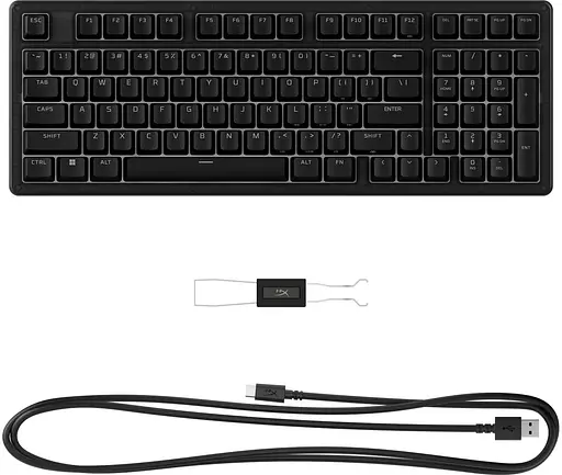 Клавіатура HyperX Alloy Origins 2 1800 103key Red USB-A Hot-Swap EN/UA RGB Black (B4QS4AA) - фото 4