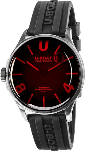 Часы U-Boat Darkmoon 40mm Red Glass SS 9305