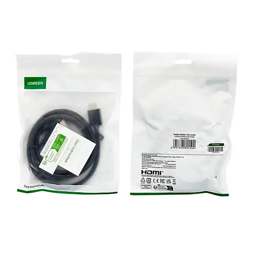 Перехідник UGREEN HDMI to DVI 2K Cable Male to Male Black 1.5m - фото 2