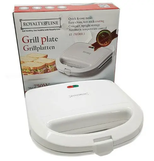 Электрическая бутербродница гриль Royalty Line Grill Plate ST-750.869.3 с керамическим покрытием - фото 3