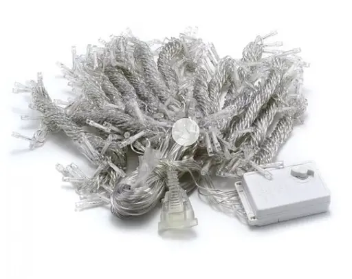 Гирлянда штора Водопад 480 RGB led 4.0х2.0м (прозрачный провод с удлинением) Цветная - фото 10