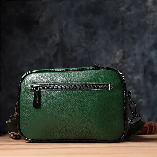 Стеганая женская сумка Vintage из натуральной кожи 21х14х8 см sum0027042 - фото 10