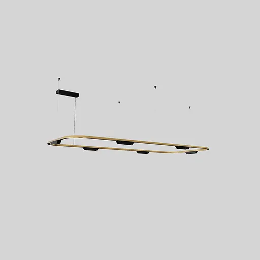 Подвесной светильник Skarlat RHL7786 38W GD+BK 3000K