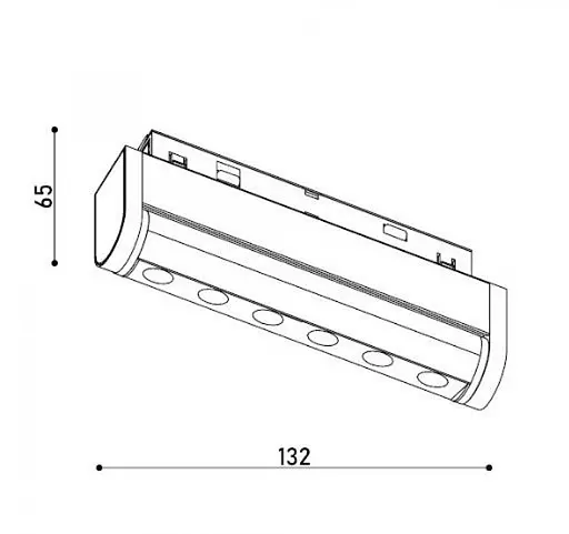 Світильник магнітний трековий Kloodi KDMG-TORN130 6W 3K BK - фото 2