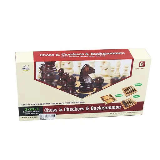 Настільна гра "Шахи" B3116 з нардами і шашками - фото 2