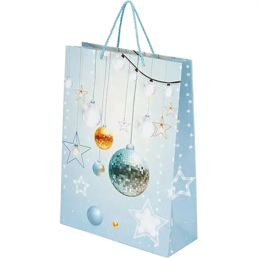 Пакет подарунковий новорічний Диско Куля JZ051045 Різнокольоровий (NY) - фото 1