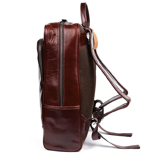 Мужской кожаный рюкзак John McDee 30.5х12.7х38 см sum0028447 - фото 2