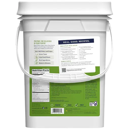 Сублимированная смесь тушеных овощей Augason farms, 778 порций, 25 лет срок хранения (101081) - фото 2