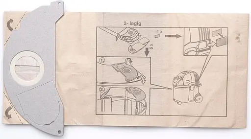 Мішок-пилозбірник Karcher для пилососів SE5100/SE6100 5шт (6.904-143.0) [87753] - фото 2