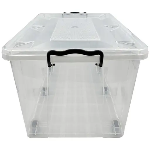 Контейнер Irak Plastik Hide прямокутний 50 л на колесах прозорий (00-00004667) - фото 3