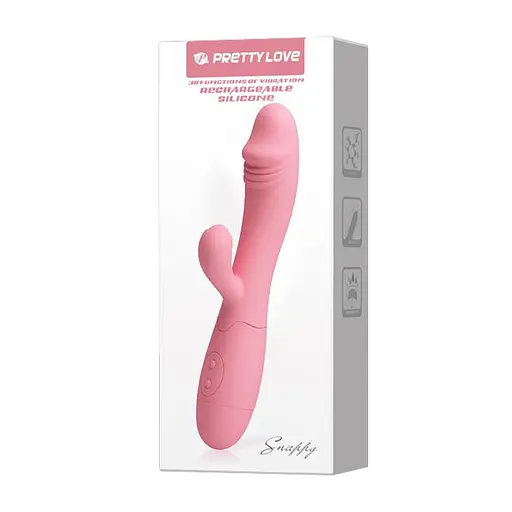 Вибратор-кролик Pretty Love Snappy Flesh 19.5х3.2 см розовый - фото 10