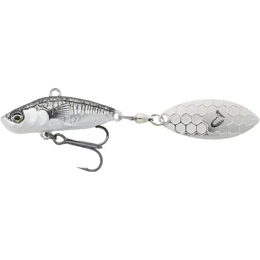Тейл-спинер Savage Gear 3D Sticklebait Tailspin 73 mm 13 g Black Silver