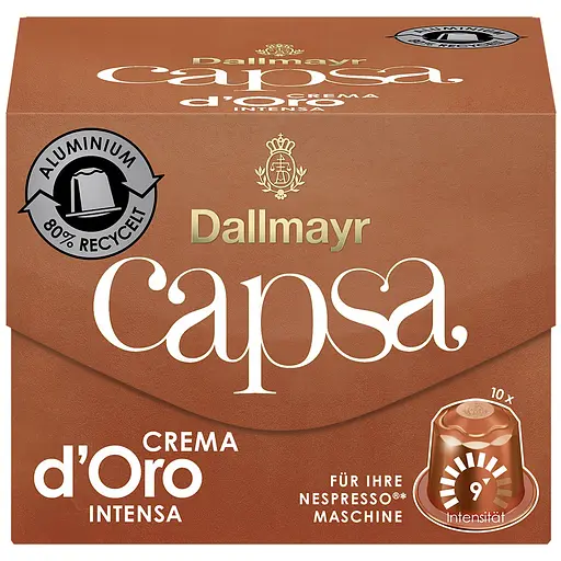 Кофе в капсулах Dallmayr Crema d'Oro intensa 10 капсул 56 г - фото 1