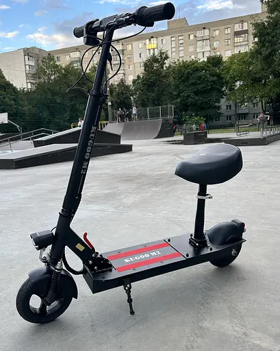 Электросамокат KUGOO M2 Black с сиденьем - фото 2