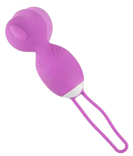 Вагінальні кульки Sweet Smile Remote Controlled Rotating Love Balls, 16 см, фіолетовий - фото 2