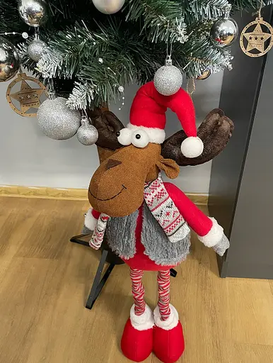 Різдвяний декоративний олень із телескопічними ніжками Ruhhy 88 см - фото 1