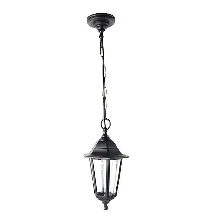 Светильник садово-парковый подвесной IRON ЛАНЬ-ЛЮСТРА черная LUMANO - фото 1