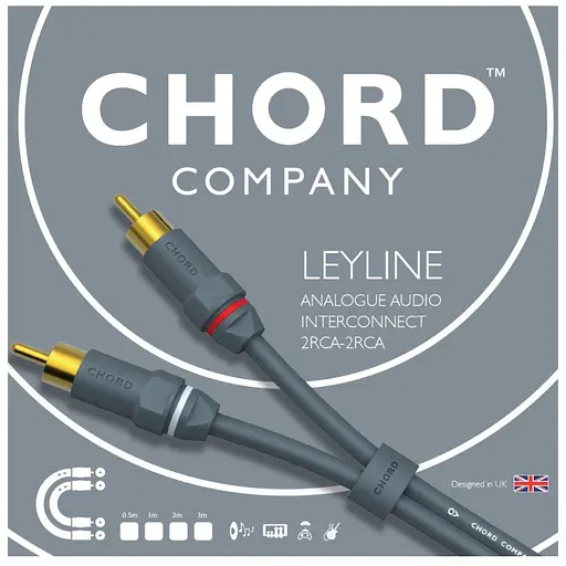 Межблочный аудиокабель 2xRCA-2xRCA CHORD Leyline LEY005 0.5m - фото 2
