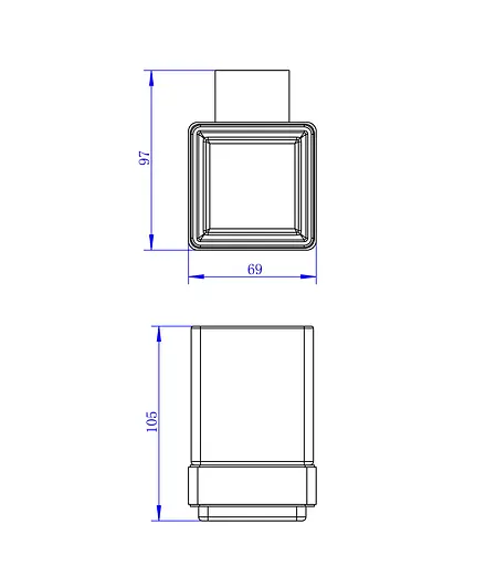 Склянка для зубних щіток Imprese Bitov 120300 хром - фото 2
