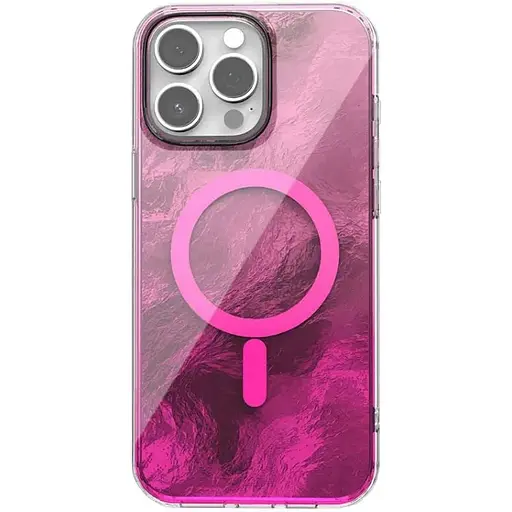 Чехол TPU Epik Shiny Mountain (MagFit) для Apple iPhone 12 Pro/12 (6.1) Pink - фото 1