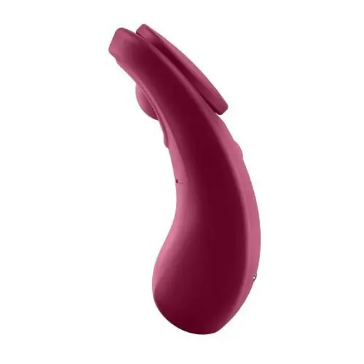 Кліторальний масажер для трусиків Satisfyer Sexy Secret 8.6 см бордовий - фото 6