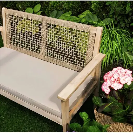 Садовая скамейка Di Volio Teracina со спинкой бежевый - фото 10