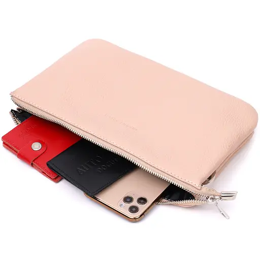 Кожаная женская сумка Grande Pelle 26х15.5х3 см sum0023607 - фото 7