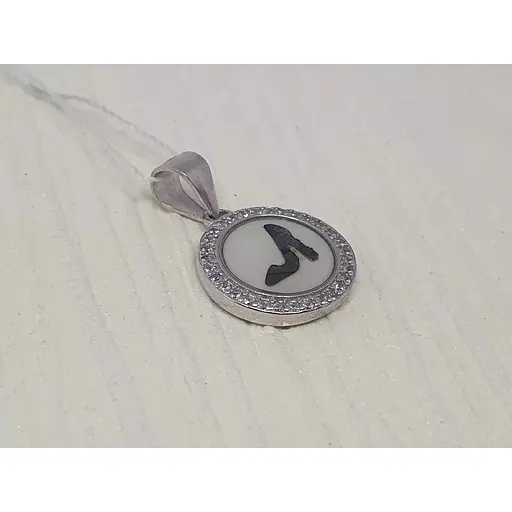 Срібна підвіска TOP Silver з фіанітами. 540245Б - фото 2