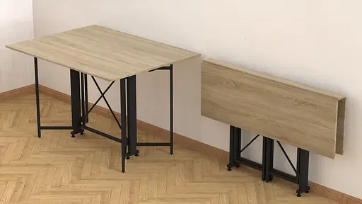 Стіл-книга трансформер Спайдер Ferrum-decor 750x1150x880 Чорний метал ДСП Дуб Сонома 16 мм (FRD-105091) - фото 10