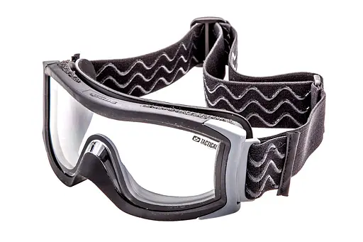 Очки тактические Bolle X1000 черные с двойными прозрачными линзами - фото 2