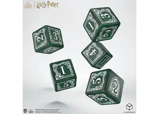 Набір кубиків Harry Potter. Slytherin Dice & Pouch (5 шт. + мішечок) (190142/2023/2/A/D6B) - фото 2