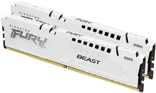 Оперативная память Kingston FURY 64GB (2x32GB) DDR5 6000MHz Beast White (KF560C30BWK2-64)