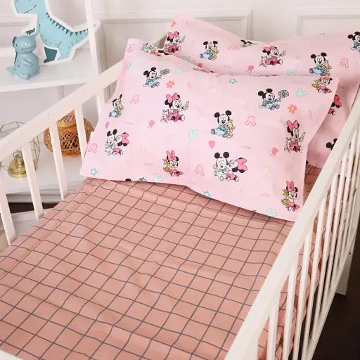 Комплект постельного белья MirSon Бязь 20-0042 Pink Mikey Mouse 160x220 см розовый (2200010273045) - фото 4