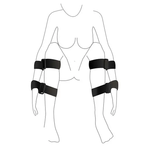 Набор для фиксации Art of Sex - BDSM Hands to feet Simple - фото 2