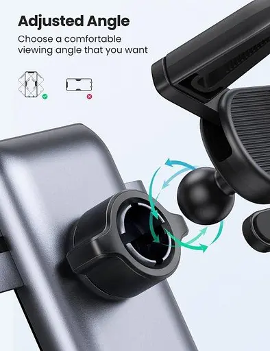 Крепление для телефонов Ugreen LP274 Gravity Phone Holder for Round Air Vent 30401 - фото 3