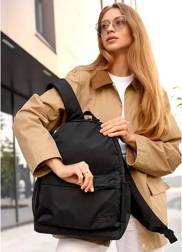 Жіночий рюкзак Sambag BRIX PJT CLASSIC чорний 40 x 27 x 15 см (11711065) - фото 7