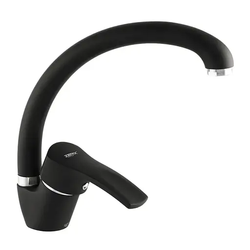Смеситель для кухни Zerix YUB 279 black ZX2794 Черный матовый - фото 1