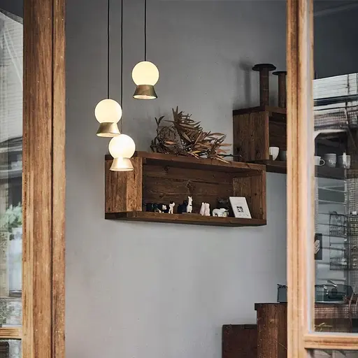 Підвісний світильник Fuji LED у золотому корпусі Line.F MJ 103/1 GD - фото 7