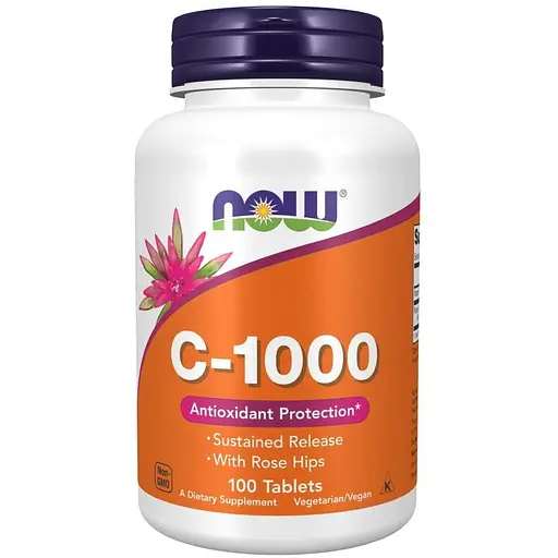 Вітаміни та мінерали Now Vitamin C-1000 100 таблеток