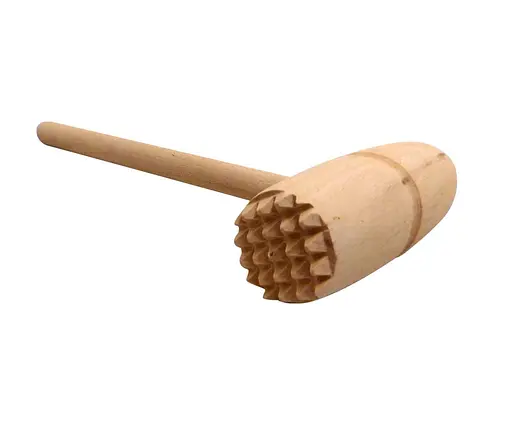 Молоток для відбивання м'яса круглий дерев'яний 28.5 см, Woodly 83202 - фото 2