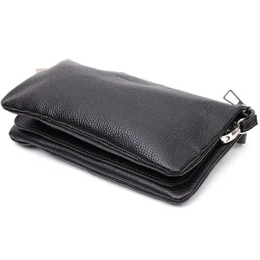 Кожаная женская сумка Grande Pelle 26х15.5х3 см sum0023606 - фото 4