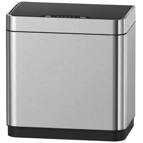 Мусорное ведро сенсорное прямоугольное Koer TC-020312-02 12 л нержавейка (KR5586)  - фото 1