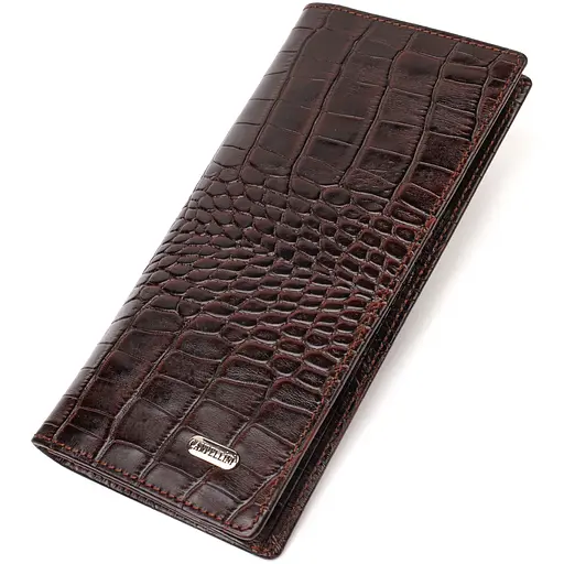 Мужской кожаный кошелек Canpellini 9.2х18.8х1 см acs0025603 - фото 1