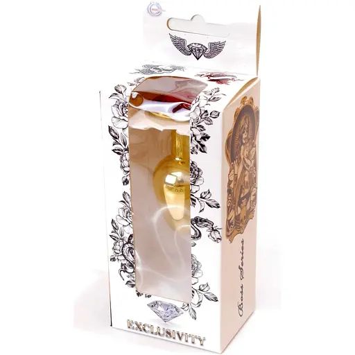 Анальна пробка Boss Of Toys Boss Series - Jewellery Gold Plug Red S, BS6400019, Золотий / Червоний - фото 7