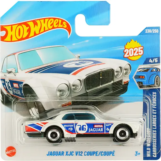 Базова машинка Hot Wheels Wild Widebody Jaguar XJC V12 Coupe біла (5785) HYW54-N521