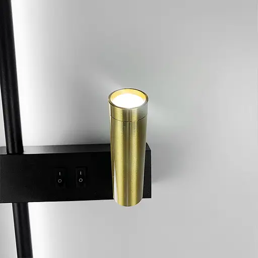 Лінійний бра Vogue зі спотом ліва Line F WB 10/2 L BK - фото 4