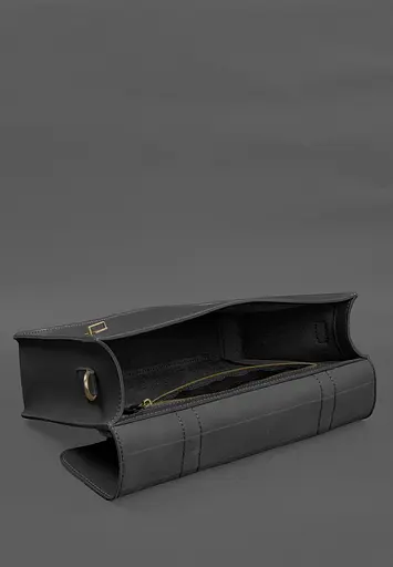 Шкіряна сумка-портфель Porte чорний - фото 7