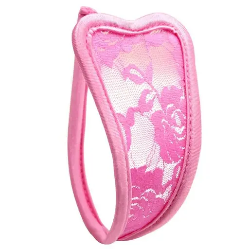 Жіночі стрінги-невидимки без бретелей рожеві S M - фото 1