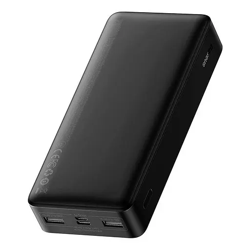 Зовнішній акумулятор BASEUS Bipow Digital Display 20000 mAh 20 W (P10022008112-01) чорний - фото 3